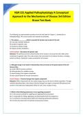NUR 376 Week 3 Module 3A Study Guide &lpar;2026&sol;2027&rpar; &lpar;PDF&rpar; &vert; Applied Pathophysiology