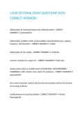 CNUR 203 FINAL EXAM QUESTIONS WITH CORRECT ANSWERS&period;