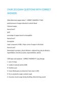 CNUR 203 EXAM QUESTIONS WITH CORRECT ANSWERS