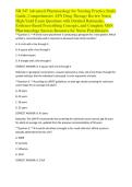 NR 547 Advanced Pharmacology for Nursing Practice Study Guide&comma; Comprehensive APN Drug Therapy Review Notes&comma; High-Yield Exam Questions with Detailed Rationales&comma; Evidence-Based Prescribing Concepts&comma; and Complete MSN Pharmacology Success Resource for Nurse P
