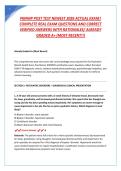 PMHNP POST TEST NEWEST 2026 ACTUAL EXAM&vert; COMPLETE REAL EXAM 