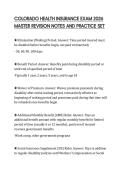 COLORADO HEALTH INSURANCE EXAM 2026 MASTER REVISION NOTES AND PRACTICE SET