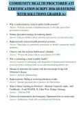 COMMUNITY HEALTH PROCTORED ATI CERTIFICATION SCRIPT 2026 QUESTIONS WITH SOLUTIONS GRADED A&plus;