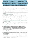 COMMUNITY HEALTH PROCTORED ATI COMPREHENSIVE STUDY GUIDE 2026 FULL QUESTIONS AND SOLUTIONS GRADED A&plus;