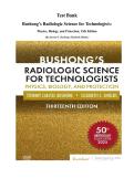 Test Bank Bushong&rsquo;s Radiologic Science for Technologists&colon; Physics&comma; Biology&comma; and Protection&comma; 13th Edition&period; &lpar;By Stewart C&period; Bushong&comma; Elizabeth Shields&period;&rpar; 