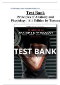 TEST BANK For Principles of Anatomy and Physiology&comma; 16th Edition by Gerard J&period; Tortora&comma; Verified&period;&vert;&vert; Chapters 1 - 29&vert;&vert;COMPREHENSIVE TEST BANK &sol;LATEST &comma;UPDATED EDITION&period;2026