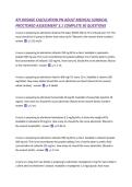 ATI DOSAGE CALCULATION PN ADULT MEDICAL SURGICAL  PROCTORED ASSESSMENT 3&period;1 COMPLETE 50 QUESTIONS  A nurse is preparing to administer dextrose 5&percnt; water &lpar;D5W&rpar; 250 mL IV to infused over 2 hr&period; The  nurse should set IV pump to deliver how many mL&sol;hr&quest; &lpar;Round to