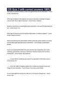 CIS Quiz 3 with correct answers 100&percnt;