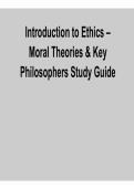 Introduction to Ethics &ndash; Moral Theories & Key Philosophers Study Guide &vert; 2026&ndash;2027