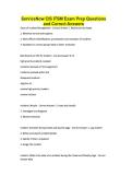 ServiceNow CIS ITSM Exam Prep Questions and Correct Answers