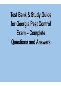 Georgia Pest Control Certification &ndash; Complete Test Bank & Study Guide &vert; 2026&ndash;2027