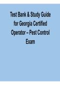 Georgia Certified Operator &ndash; Pest Control Exam &vert; Complete Test Bank & Study Guide 2026&ndash;2027