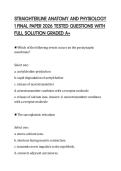 STRAIGHTERLINE ANATOMY AND PHYSIOLOGY 1 FINAL PAPER 2026 TESTED QUESTIONS WITH FULL SOLUTION GRADED A&plus;