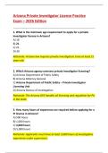 Arizona Private Investigator License Practice Exam &ndash; 2026 Edition with Answers & Rationales