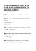 STRAIGHTERLINE CHEMISTRY FINAL EXAM SCRIPT 2026 TEST PAPER QUESTIONS AND SOLUTIONS GRADED A&plus;