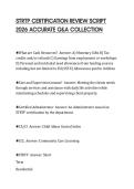 STRTP CERTIFICATION REVIEW SCRIPT 2026 ACCURATE Q&A COLLECTION