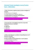 Colorado Private Investigator License Practice Exam &ndash; 2026 Edition PDF with Answers & Rationales