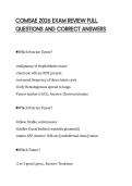 COMSAE 2026 EXAM REVIEW FULL QUESTIONS AND CORRECT ANSWERS