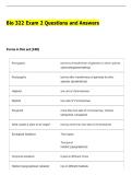 Bio 322 Exam 2 Questions and Answers
