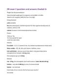 OB exam 2 questions and answers Graded A&plus; 