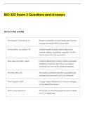 BIO 322 Exam 2 Questions and Answers