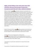 NR565 &sol; NR 565 Midterm Exam Study Guide &lpar;Latest 2025  UPDATED&rpar;&colon; Advanced Pharmacology Fundamentals &ndash;  Chamberlain QUESTIONS WITH WELL VEERIFIED ANSWERS  APRN prescribing role - answer☑️️&period;&period;&period;Prescriptive authority for nurse practitioners also  regulates pre