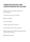 COMSAE 2026 EXAM STUDY GUIDE COMPLETE QUESTIONS WITH SOLUTIONS