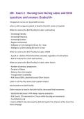 OB - Exam 2 - Nursing Care During Labor and Birth  questions and answers Graded A&plus; 