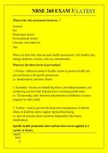 NRSE 260 EXAM 3 QUESTIONS AND ANSWERS 2026