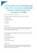 Louisiana POST Test Exam 2026&sol;2027 Actual Exam &vert; 100&percnt; Correct Answers with Detailed Rationales &vert; Verified by Expert &vert; Pass Guaranteed - A&plus; Graded
