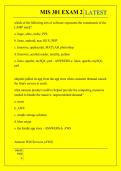 MIS 301 EXAM 2 QUESTIONS AND ANSWERS 2026