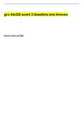 gcu bio322 exam 3 Questions and Answers