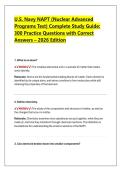 U&period;S&period; Navy NAPT &lpar;Nuclear Advanced  Programs Test&rpar; Complete Study Guide&colon;  300 Practice Questions with Correct  Answers &ndash; 2026 Edition