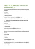 OBGYN Ch&period; 44 Test Review questions and  answers Graded A&plus; 
