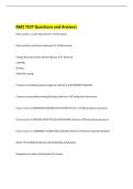 BM2 TEST Questions and Answers