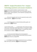 OBGYN - Surgical Procedures Test - Surgical  Technology questions and answers Graded A&plus; 