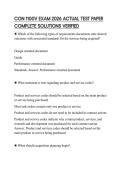 CON 1100V EXAM 2026 ACTUAL TEST PAPER COMPLETE SOLUTIONS VERIFIED