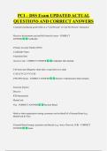 PCI &ndash; DSS Exam UPDATED ACTUAL  QUESTIONS AND CORRECT ANSWERS