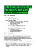 Elite Academic English & Vocabulary Test Bank&colon; 2026&sol;2027 Standards &vert; TOEFL iBT & IELTS Task Simulation &vert; UT California Benchmarked 