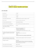 CMN 574 - Module 1 Questions and Answers