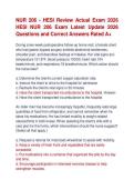 NUR 206 - HESI Review Actual Exam 2026  HESI NUR 206 Exam Latest Update 2026  Questions and Correct Answers Rated A&plus; 