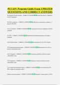 PCI ASV Program Guide Exam UPDATED  QUESTIONS AND CORRECT ANSWERS