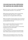 CON 1400 EXAM 105 2026 CERTIFICATION TEST QUESTIONS AND ANSWERS UPDATED