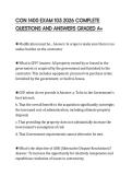 CON 1400 EXAM 105 2026 COMPLETE QUESTIONS AND ANSWERS GRADED A&plus;