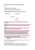 Politieke communicatie&colon; Samenvatting ALLE hoorcolleges en werkgroepen &plus; antwoorden  polcom