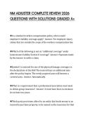 NM ADJUSTER COMPLETE REVIEW 2026 QUESTIONS WITH SOLUTIONS GRADED A&plus;