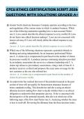 CPCU ETHICS CERTIFICATION SCRIPT 2026 QUESTIONS WITH SOLUTIONS GRADED A&plus;