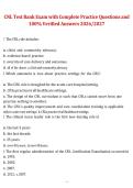 Clinical Nurse Leader &lpar;CNL&rpar; &ndash; Test Bank Exam with Complete Practice Questions and 100&percnt; Verified Answers&comma; 2026&sol;2027