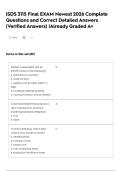 ISDS 3115 Final EXAM Newest 2026 Complete Questions and Correct Detailed Answers &lpar;Verified Answers&rpar; &vert;Already Graded A&plus;