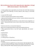 Clinical Nurse Leader &lpar;CNL&rpar; &ndash; Certification Exam Comprehensive Questions 1&ndash;50 with 100&percnt; Correct Answers&comma; 2026&sol;2027